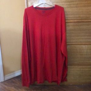 Fruit of the Loom red long sleeved men’s shirt, size 2XL